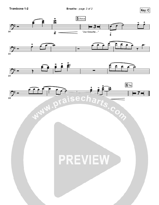 Breathe Trombone 1/2 (Jonny Diaz)