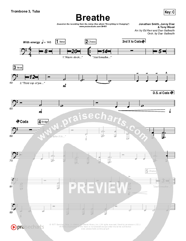 Breathe Trombone 3/Tuba (Jonny Diaz)