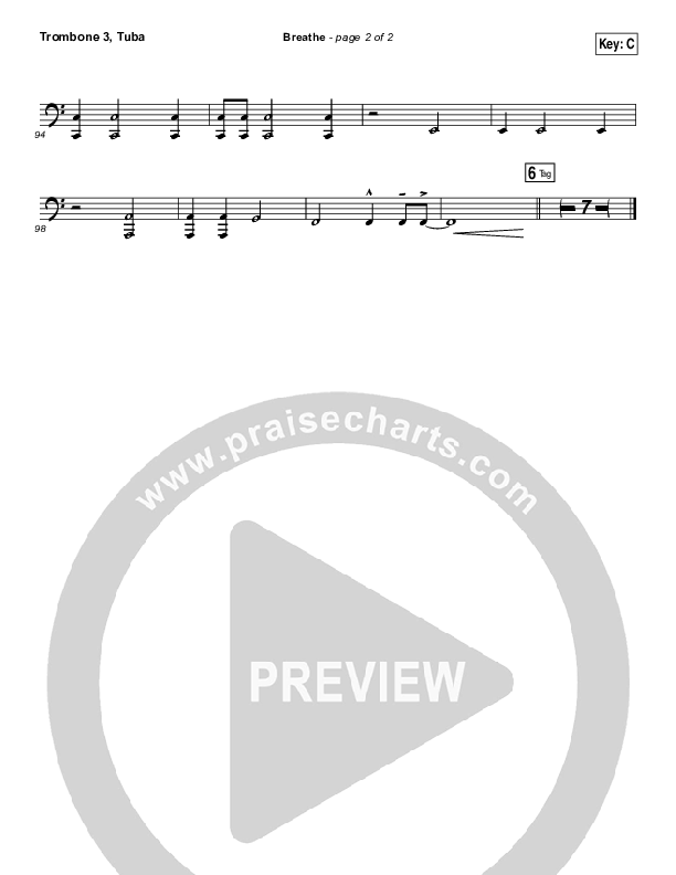 Breathe Trombone 3/Tuba (Jonny Diaz)