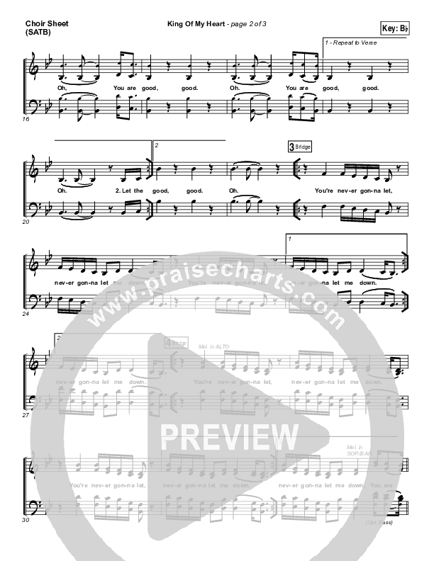 King Of My Heart Choir Vocals (SATB) (John Mark McMillan / Sarah McMillan)