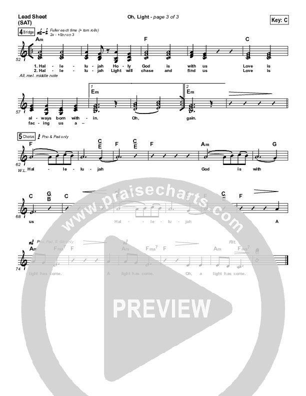 Oh Light Lead (SAT) (Gungor)