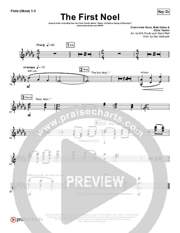 The First Noel Wind Pack (Chris Tomlin)