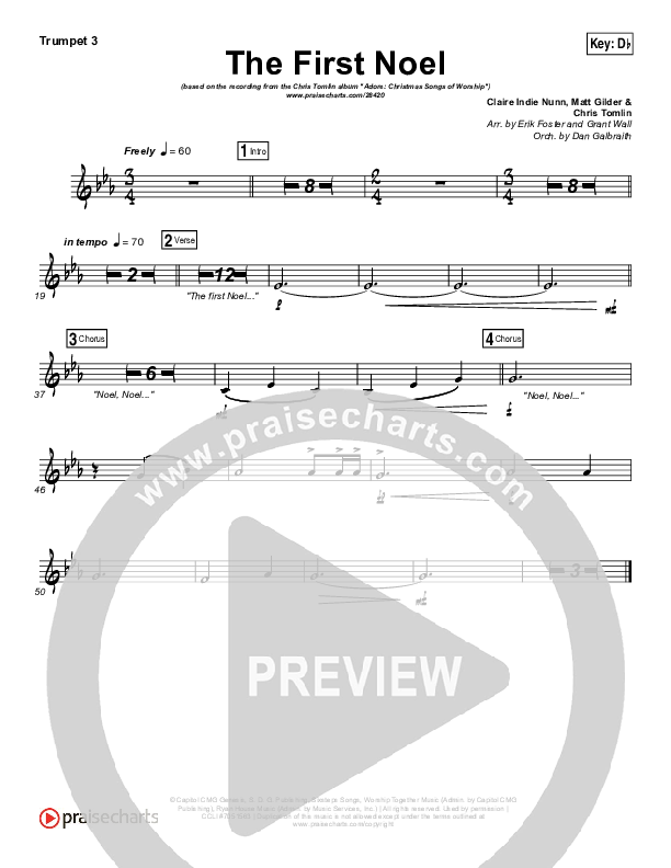 The First Noel Brass Pack (Chris Tomlin)