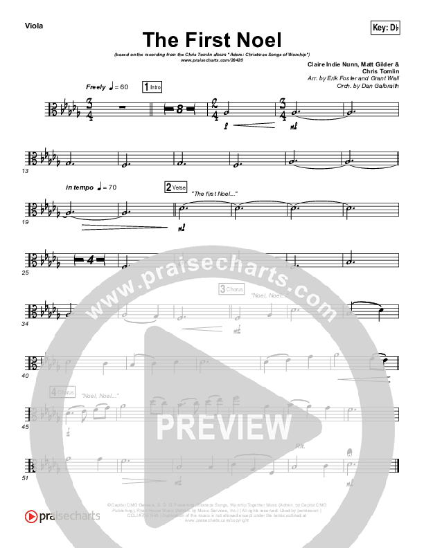 The First Noel Viola (Chris Tomlin)