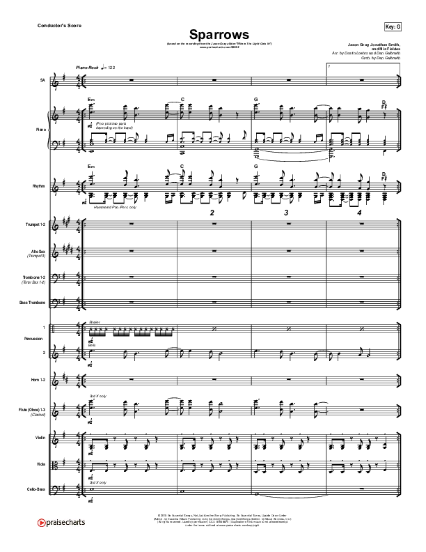 Sparrows Conductor's Score (Jason Gray)