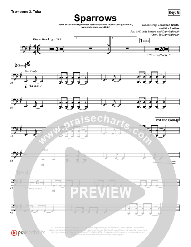 Sparrows Trombone 3/Tuba (Jason Gray)