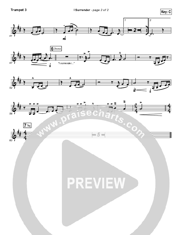 I Surrender Trumpet 3 (All Sons & Daughters)