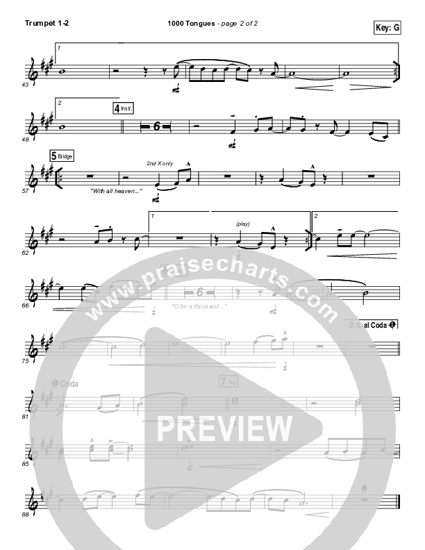 1000 Tongues Trumpet 1,2 (Vertical Worship)