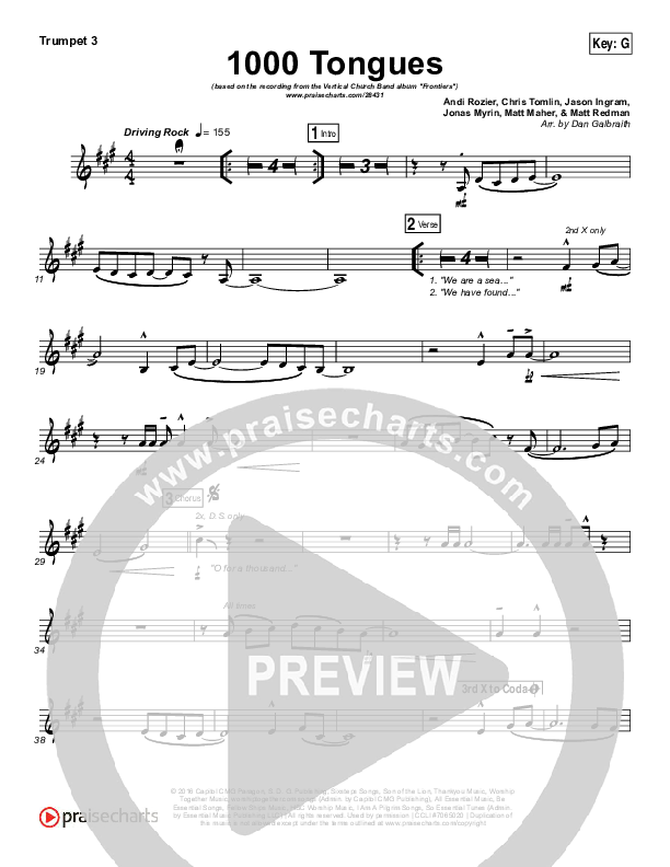 1000 Tongues Trumpet 3 (Vertical Worship)