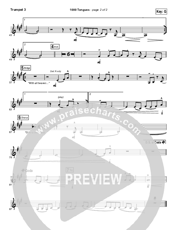 1000 Tongues Trumpet 3 (Vertical Worship)