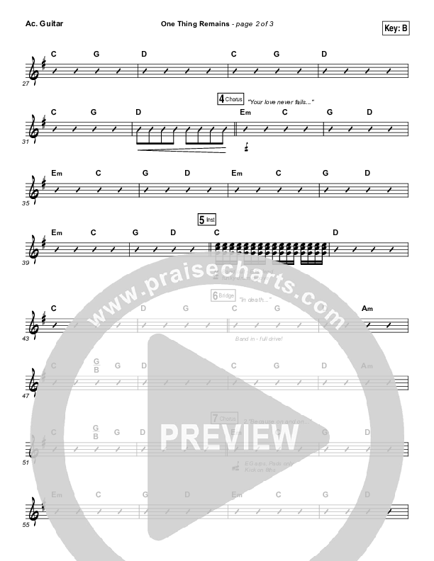 One Thing Remains Acoustic Guitar (Jesus Culture)