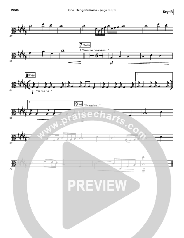 One Thing Remains Viola (Jesus Culture)