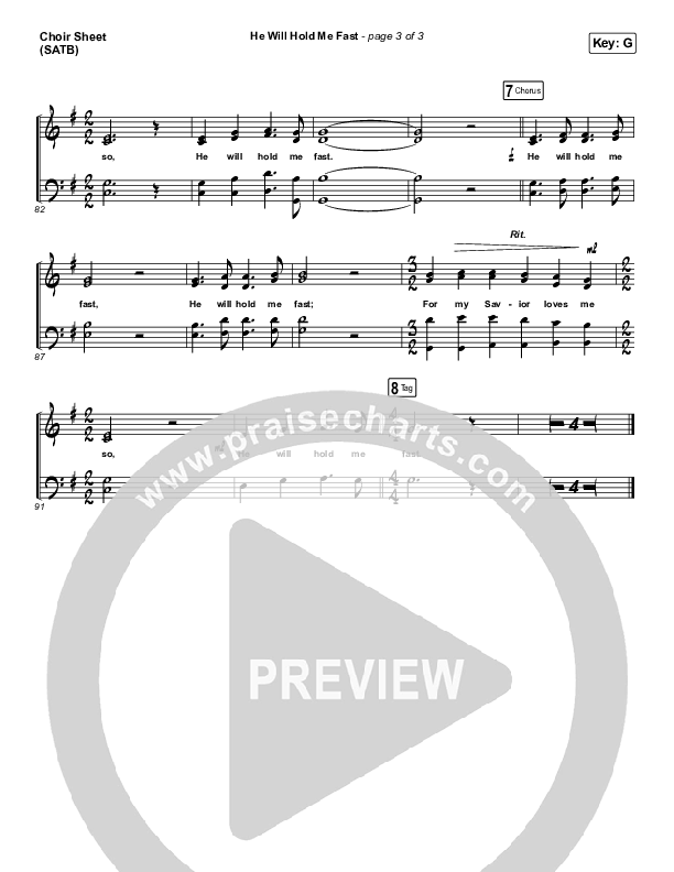 He Will Hold Me Fast Choir Vocals (SATB) (Keith & Kristyn Getty)