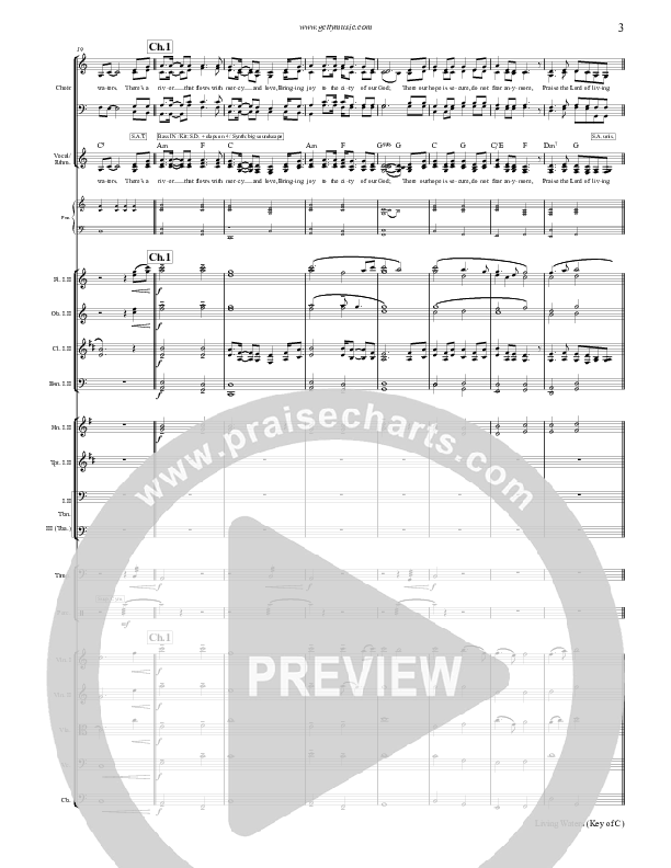 Living Waters Conductor's Score (Keith & Kristyn Getty)