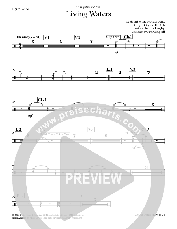 Living Waters Percussion (Keith & Kristyn Getty)