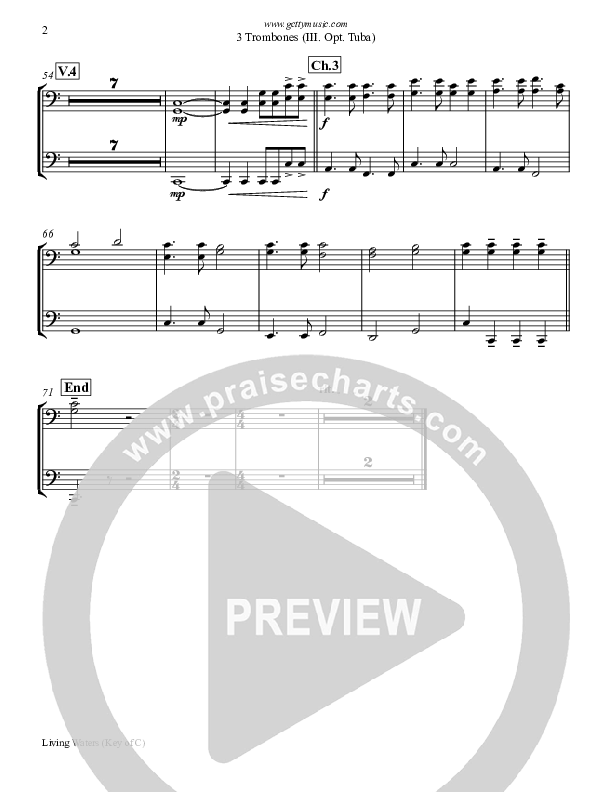 Living Waters Trombone 1/2/3 (Keith & Kristyn Getty)