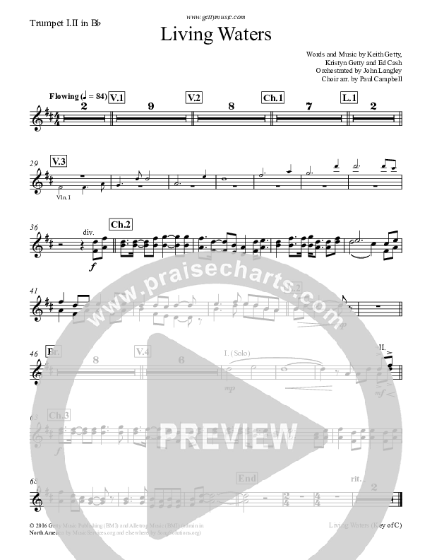 Living Waters Brass Pack (Keith & Kristyn Getty)