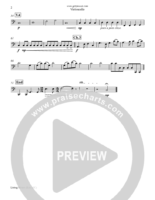 Living Waters Violincello (Keith & Kristyn Getty)