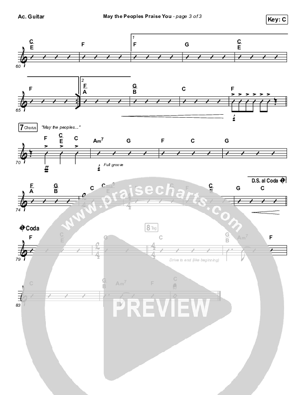 May The Peoples Praise You Acoustic Guitar (Keith & Kristyn Getty)