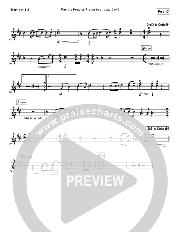 May The Peoples Praise You Trumpet 1,2 (Keith & Kristyn Getty)