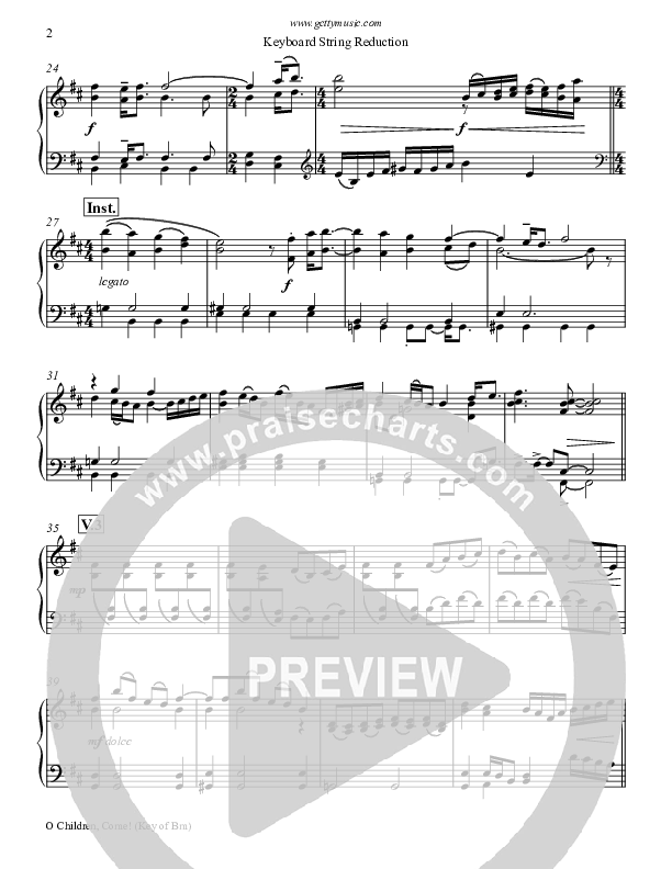 O Children Come Synth Strings (Keith & Kristyn Getty)