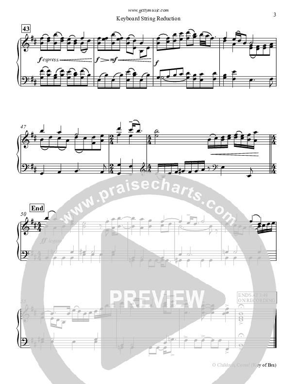 O Children Come Synth Strings (Keith & Kristyn Getty)