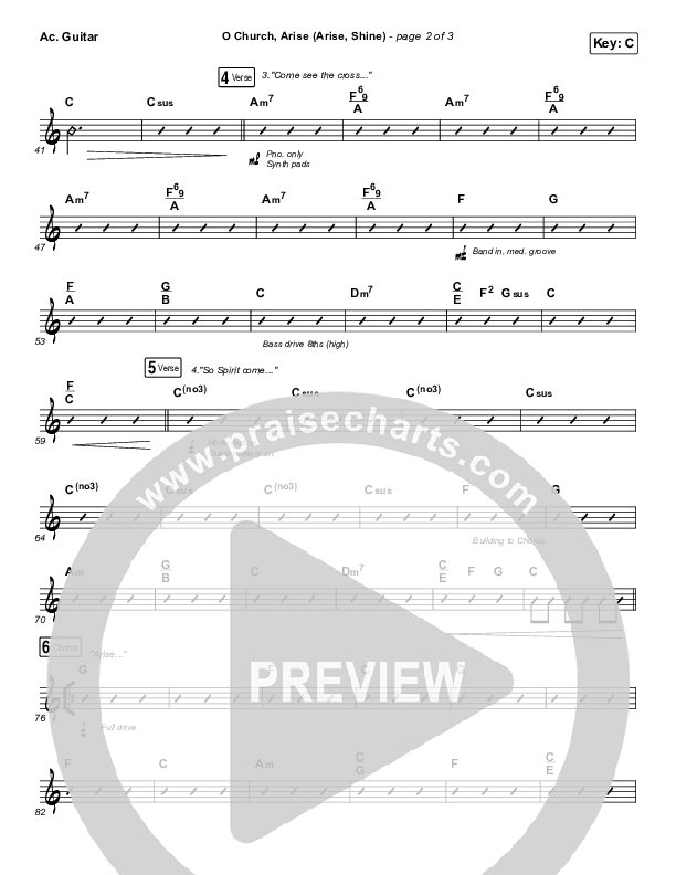 O Church Arise (Arise Shine) Acoustic Guitar (Keith & Kristyn Getty)