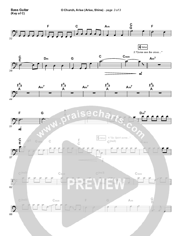O Church Arise (Arise Shine) Bass Guitar (Keith & Kristyn Getty)