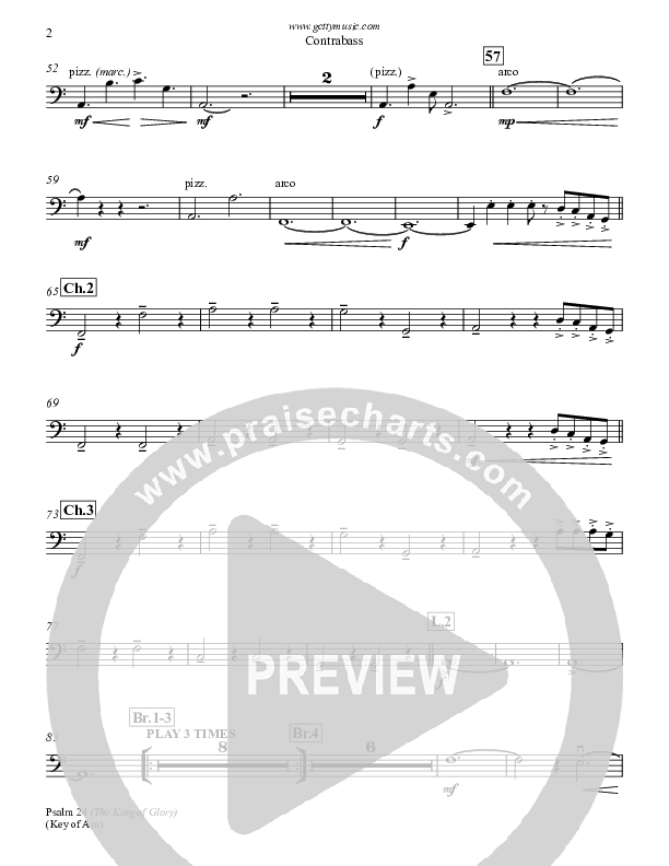 Psalm 24 (The King Of Glory) Contrabass (Keith & Kristyn Getty)