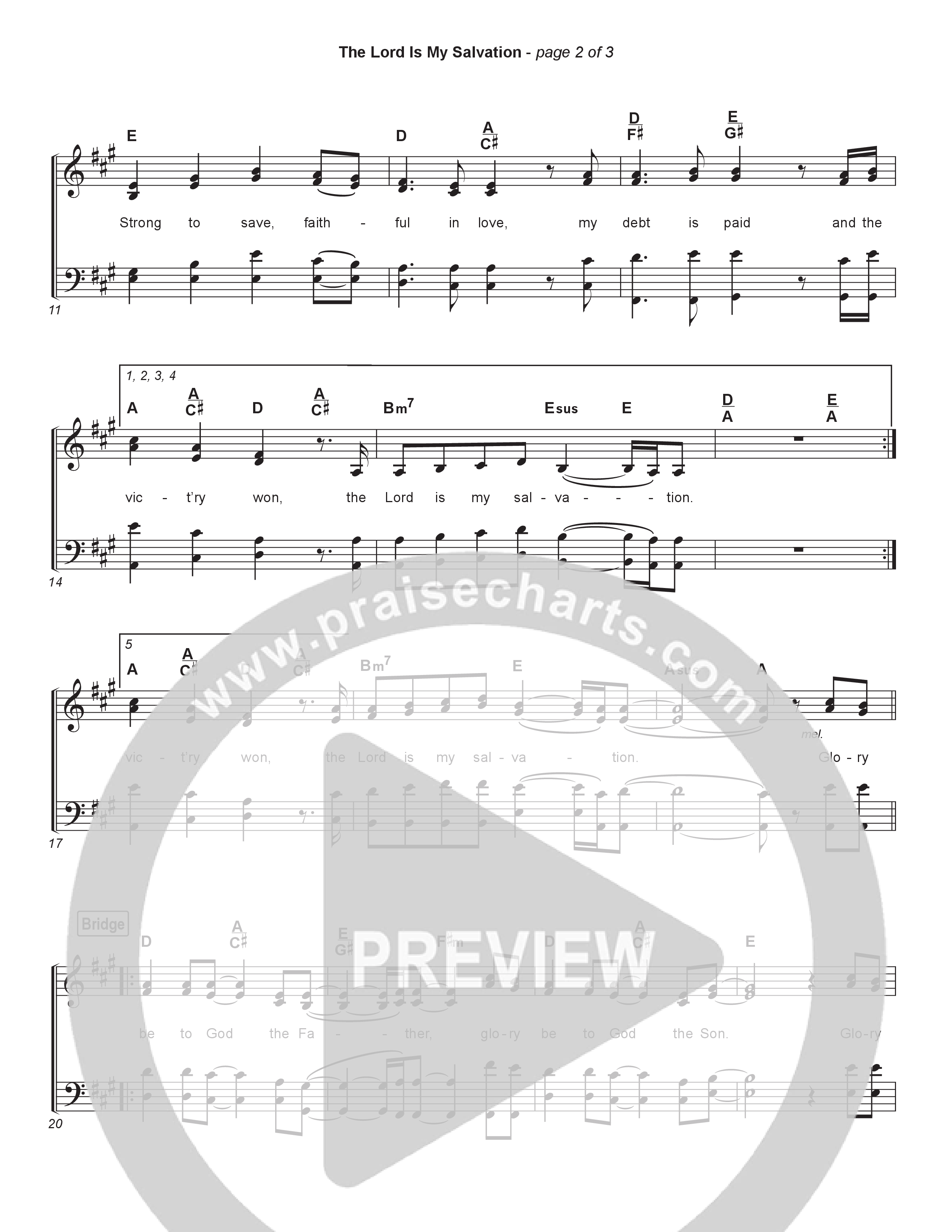 The Lord Is My Salvation Hymn Sheet (Keith & Kristyn Getty)