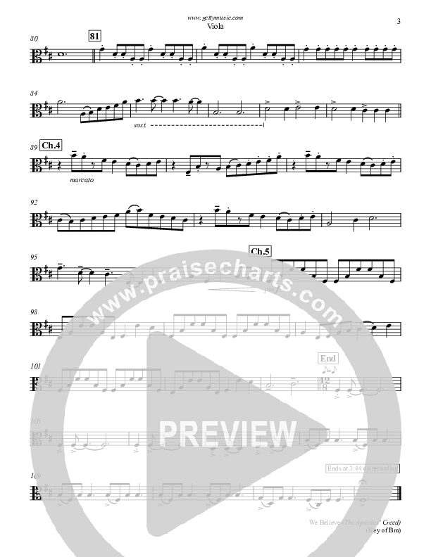 We Believe (Apostles Creed) Viola (Keith & Kristyn Getty)