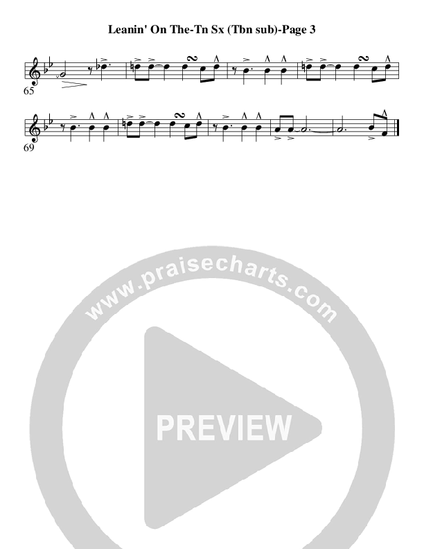 Leanin' On The Everlastin' Arms (Instrumental) Tenor Sax 2 (AnderKamp Music)