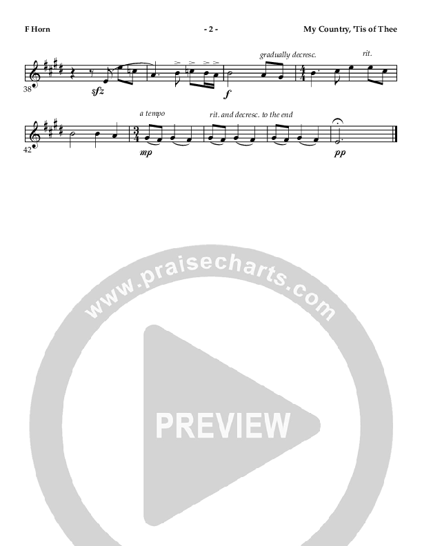 My Country Tis Of Thee (Instrumental) French Horn (AnderKamp Music)