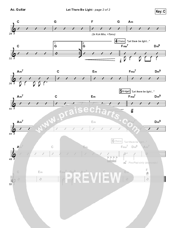 Let There Be Light Acoustic Guitar (Bryan & Katie Torwalt)