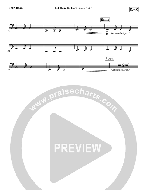 Let There Be Light Cello/Bass (Bryan & Katie Torwalt)