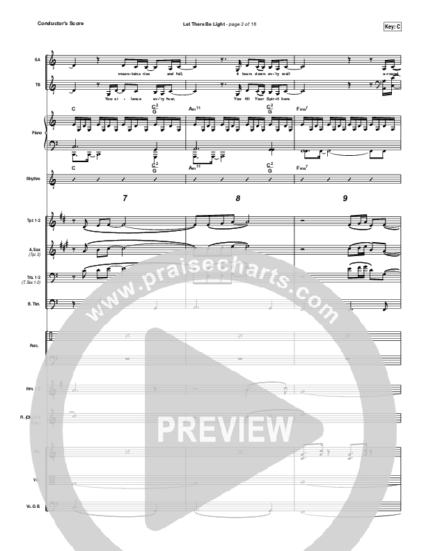 Let There Be Light Conductor's Score (Bryan & Katie Torwalt)