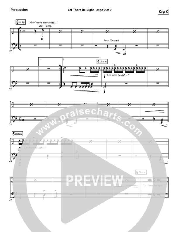 Let There Be Light Percussion (Bryan & Katie Torwalt)