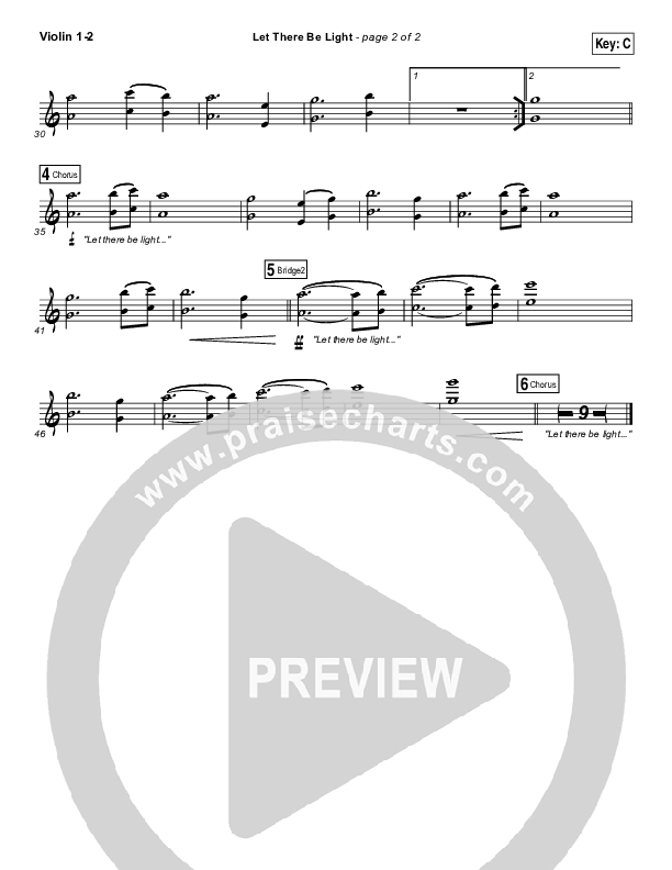 Let There Be Light Violin 1/2 (Bryan & Katie Torwalt)