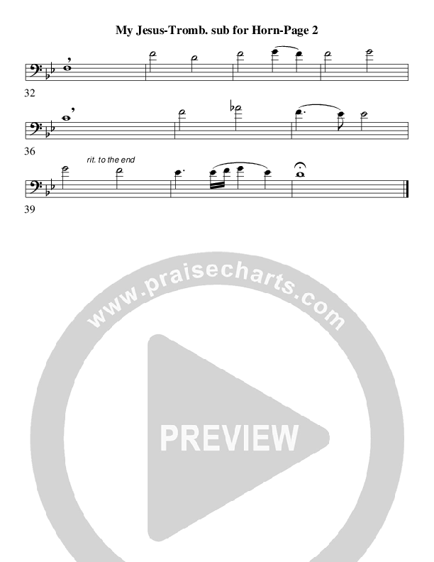 My Jesus I Love Thee (Instrumental) Trombone 1 (AnderKamp Music)