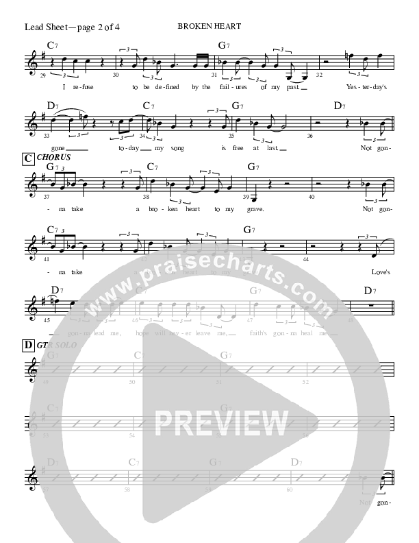 Broken Heart Lead Sheet (Rick Muchow)