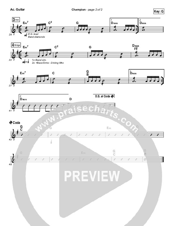 Champion Acoustic Guitar (Bryan & Katie Torwalt)