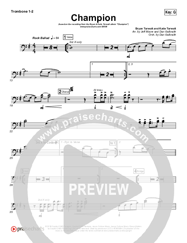 Champion Trombone 1/2 (Bryan & Katie Torwalt)