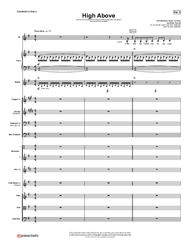 High Above Conductor's Score (Bryan & Katie Torwalt)