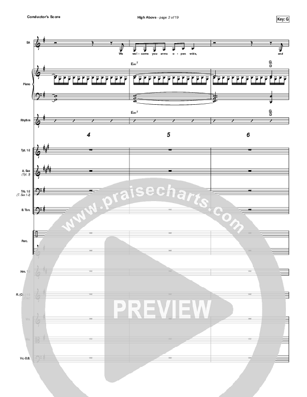 High Above Conductor's Score (Bryan & Katie Torwalt)