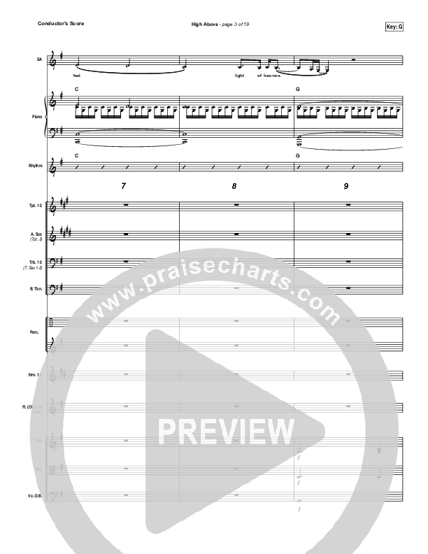 High Above Conductor's Score (Bryan & Katie Torwalt)