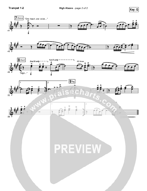 High Above Trumpet 1,2 (Bryan & Katie Torwalt)