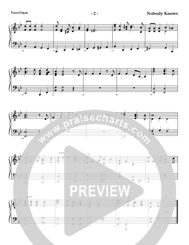 Nobody Knows (The Trouble I've Seen) (Instrumental) Piano Sheet (AnderKamp Music)
