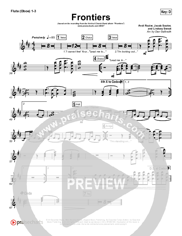 Frontiers Flute/Oboe 1/2/3 (Vertical Worship)