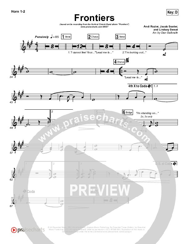 Frontiers French Horn 1/2 (Vertical Worship)
