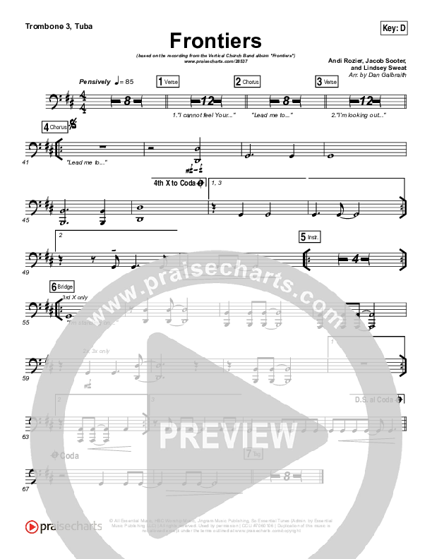 Frontiers Trombone 3/Tuba (Vertical Worship)